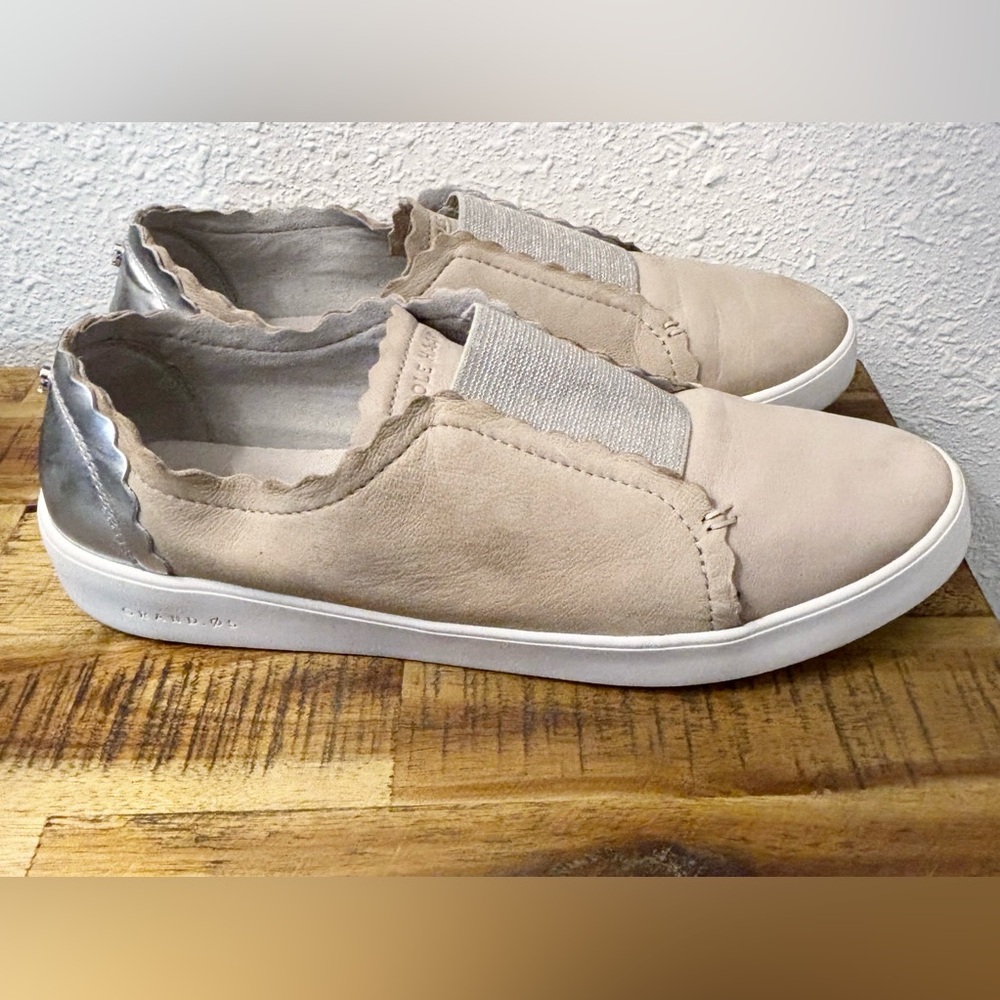 Cole Haan Grandcross court scallop slip on sneakers size 9.5